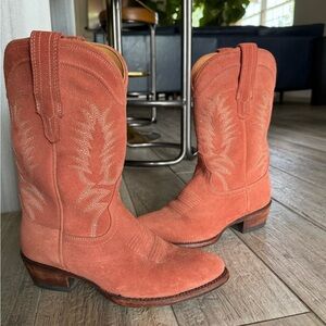 Tecovas Women's Coral Suede Heeled Boots